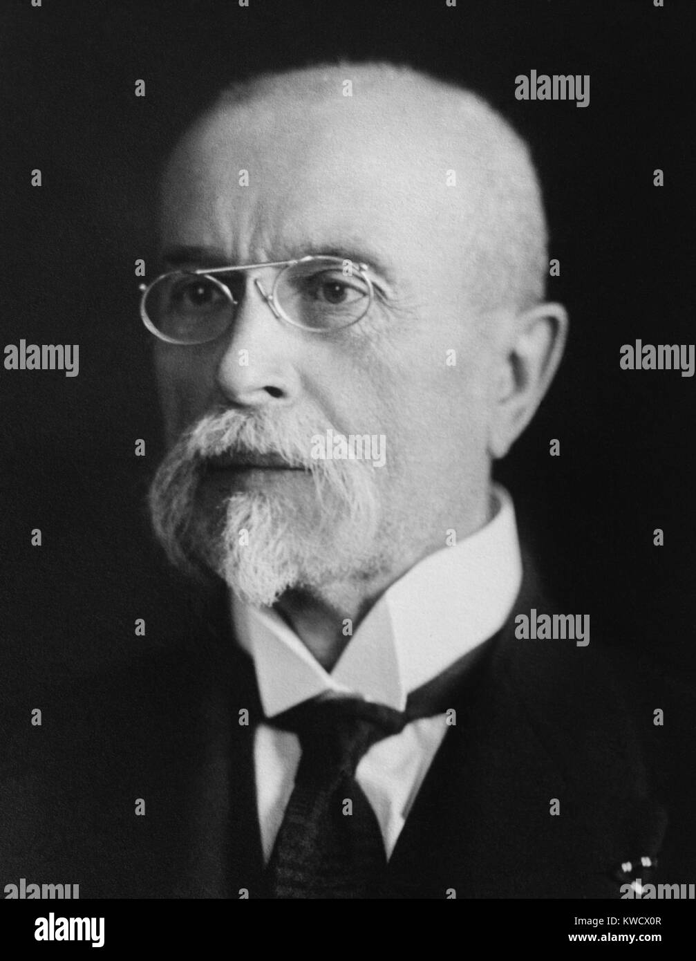 Thomas G. Masaryk, founder and first President of Czechoslovakia, from 1918 to 1935 (BSLOC 2017 1 80) Stock Photo