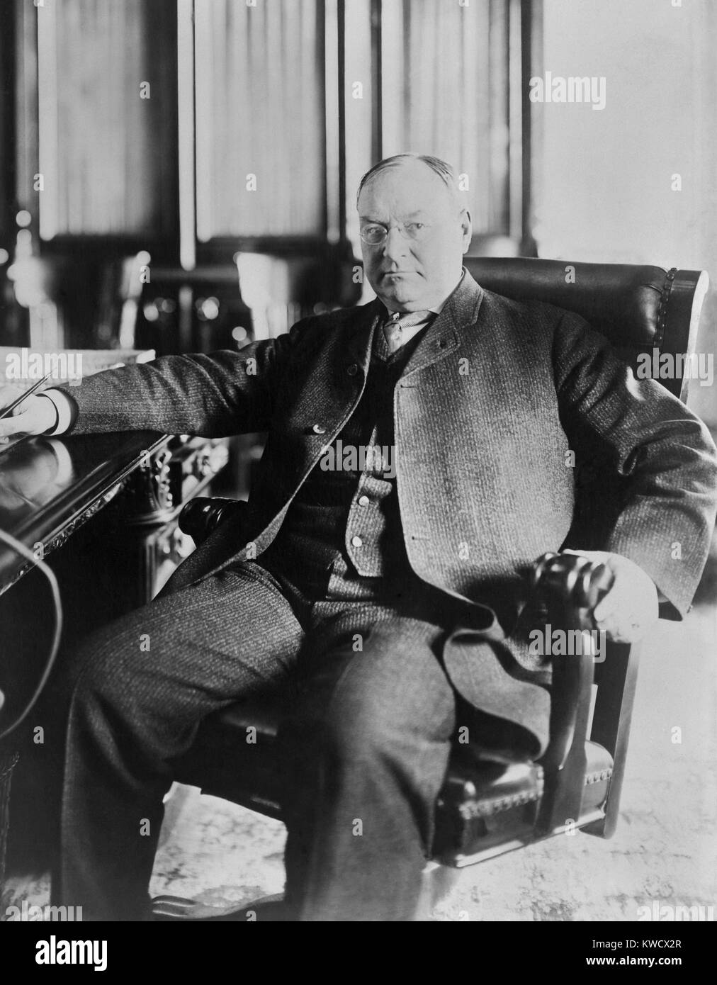 Vice President John Sherman in March 1909. When Sherman was President