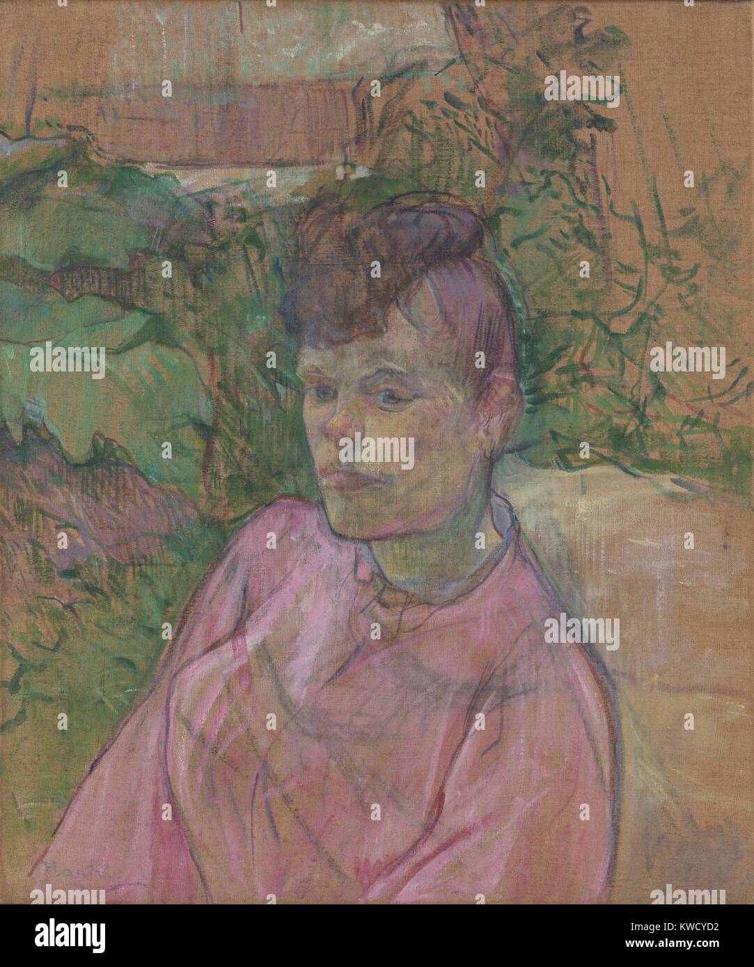 Woman In The Garden Of Monsieur Forest By Henri De Toulouse Lautrec 1889 91 Post Impressionism This Oil On Canvas Painting Of A Working Class Women Is Part Of A Group Of Plein Air Portraits Painted