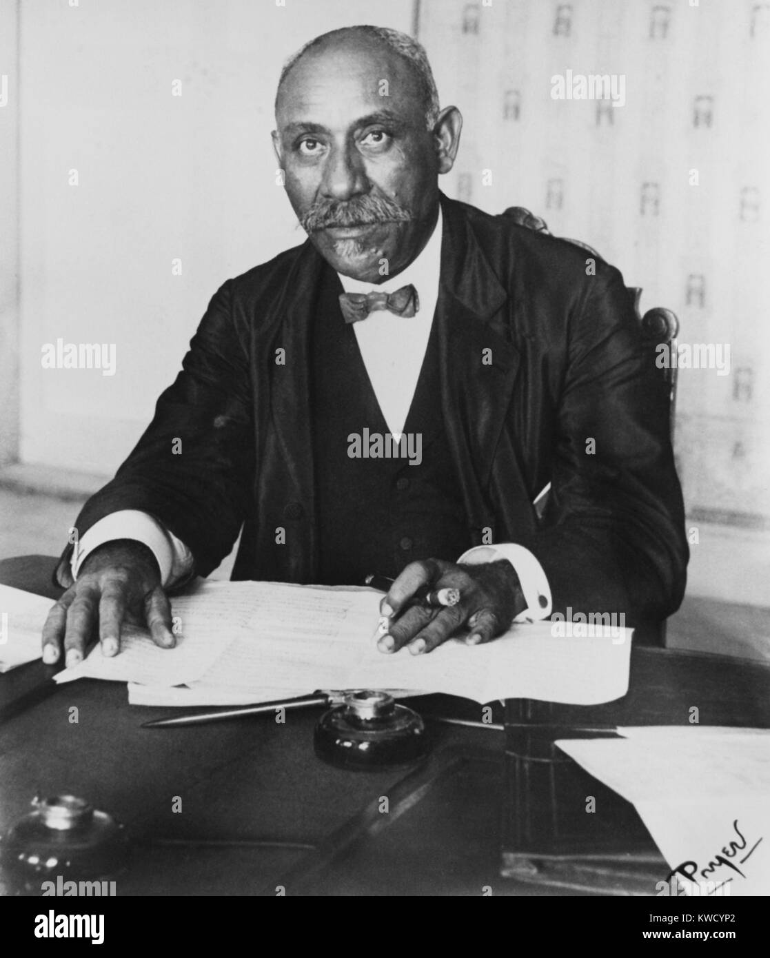 Philippe Sudre Dartiguenave, President of Haiti from August 1915 to May 1922. The election of the pro-American President was forced on the Haitian legislature in August 1915. (BSLOC 2017 2 78) Stock Photo