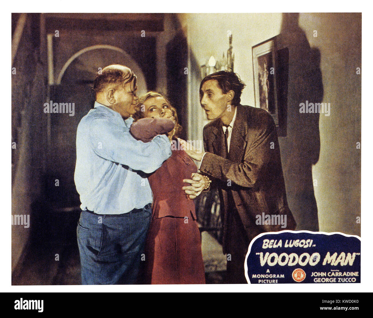 VOODOO MAN, US lobbycard, from left: Pat McKee, Wanda McKay, John ...