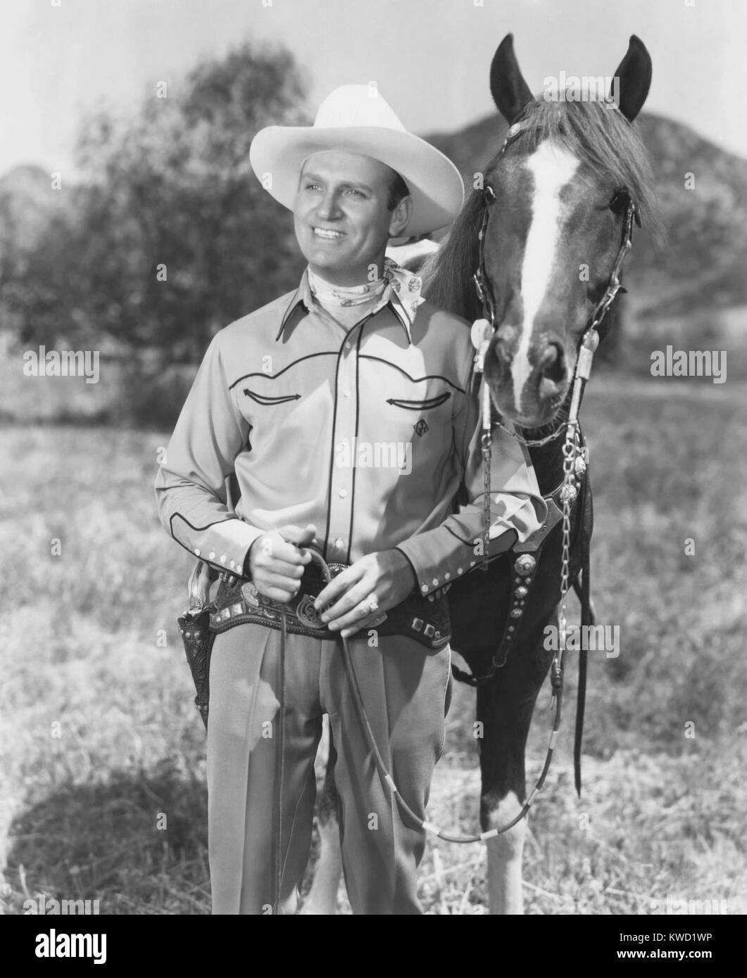 Gene Autry with his horse Champion, 1947 Stock Photo - Alamy