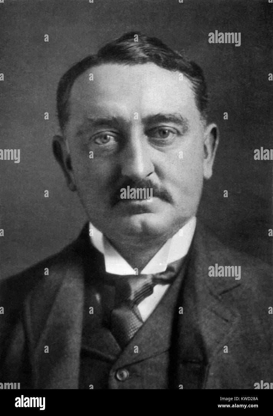 Cecil Rhodes, c. 1890, advanced the British colonial interests in South Africa. He leveraged the fortune made in diamond and gold mining, to consolidate and expand British Empire north in to present day Zimbabwe  (BSLOC 2017 20 41) Stock Photo