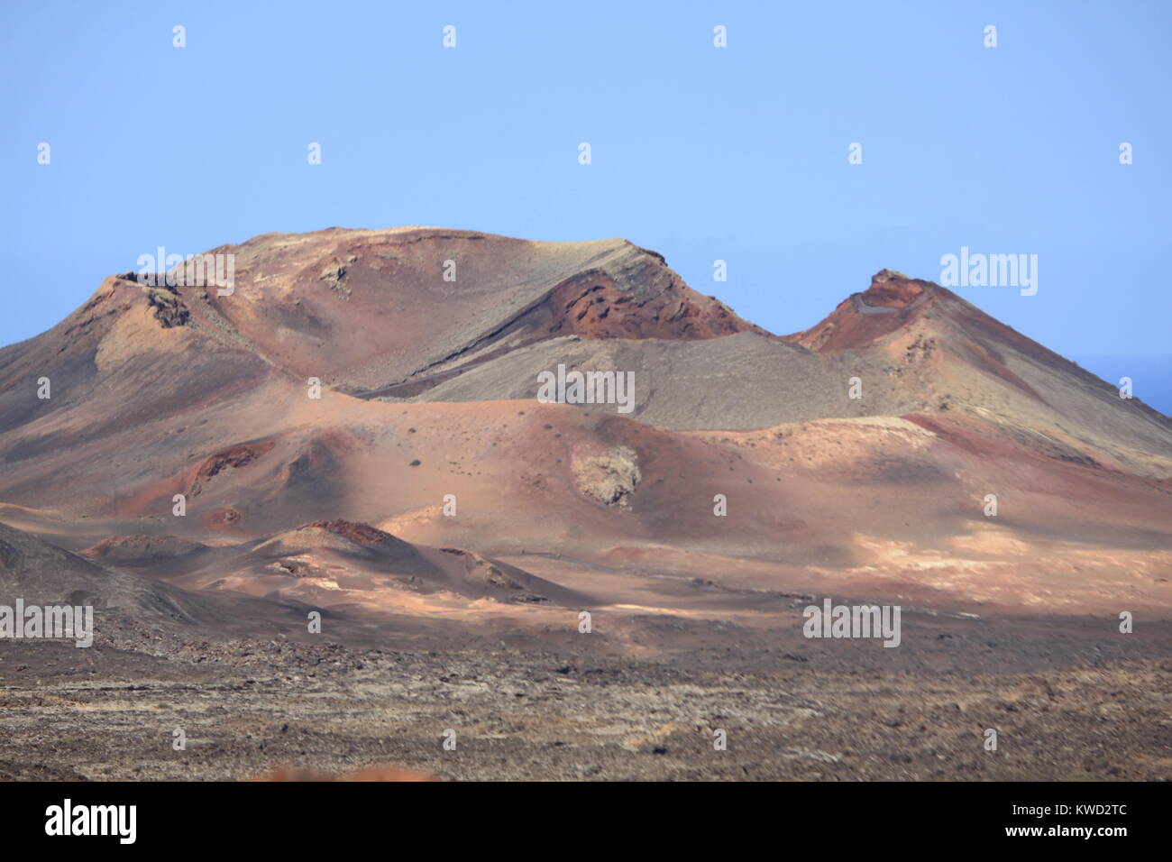 Volcano landscape, Lanzarote Stock Photo