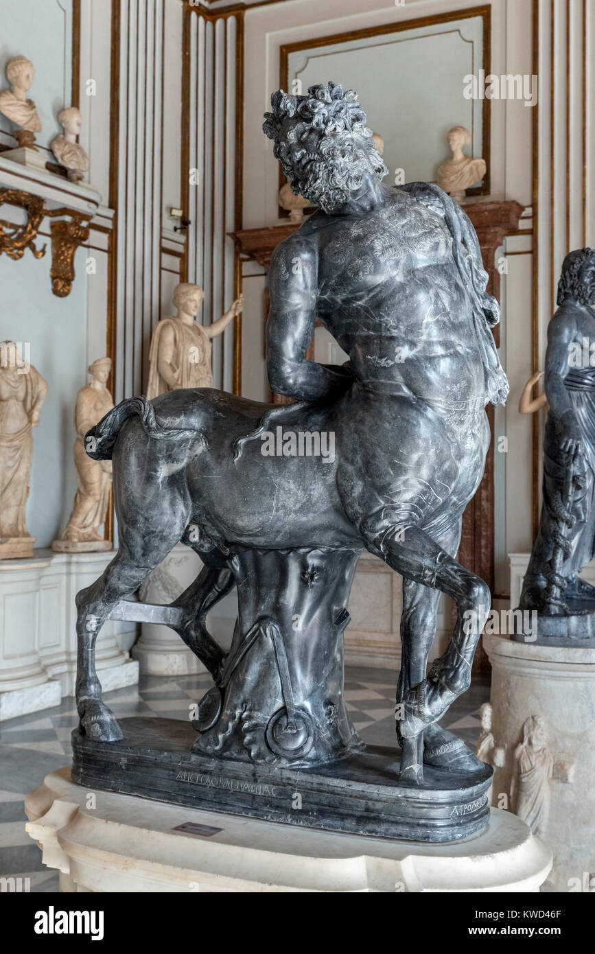 Furietti Centaur, dating from the reign of Hadrian in the 2nd century AD, Palazzo Nuovo, Capitoline Museums, Rome, Italy Stock Photo