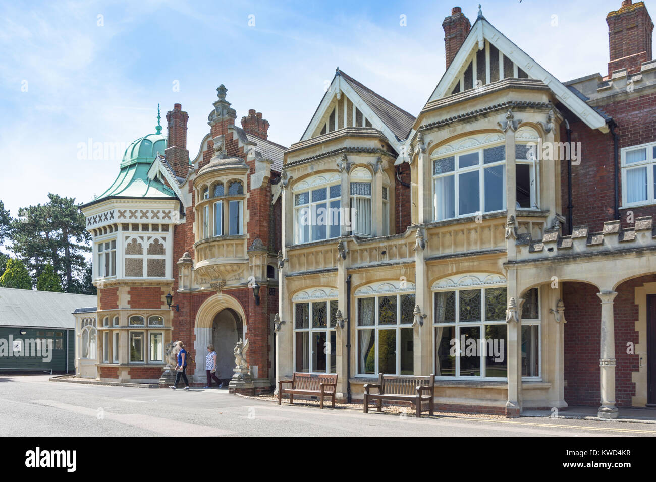 The Mansion from garden, Bletchley Park, Sherwood Drive, Bletchley