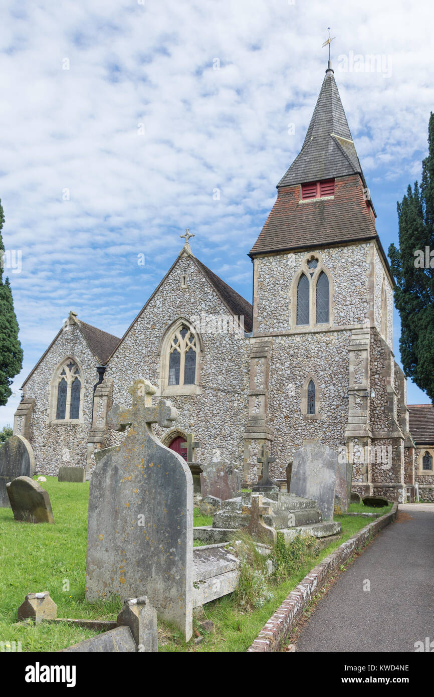 St Cosmas & St Damian Church, Keymer Road, Keymer, West Sussex, England, United Kingdom Stock Photo