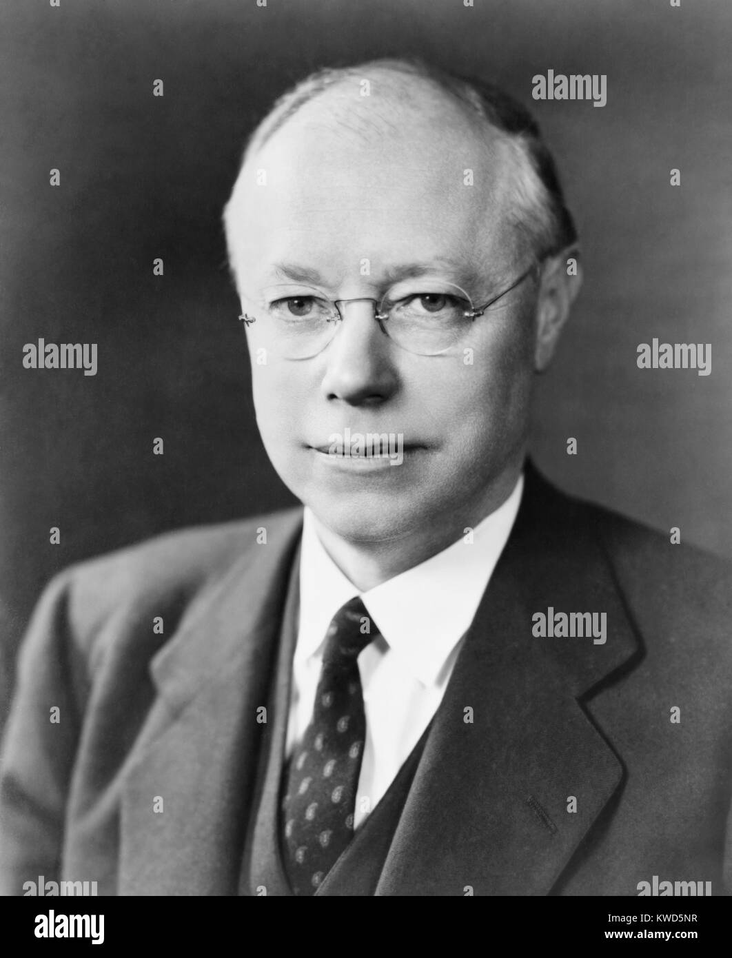 Robert Taft was the son of President Howard Taft. The Ohio senator unsuccessfully sought the Republican Presidential nomination in 1940, 1948, and 1952. (BSLOC 2014 13 35) Stock Photo