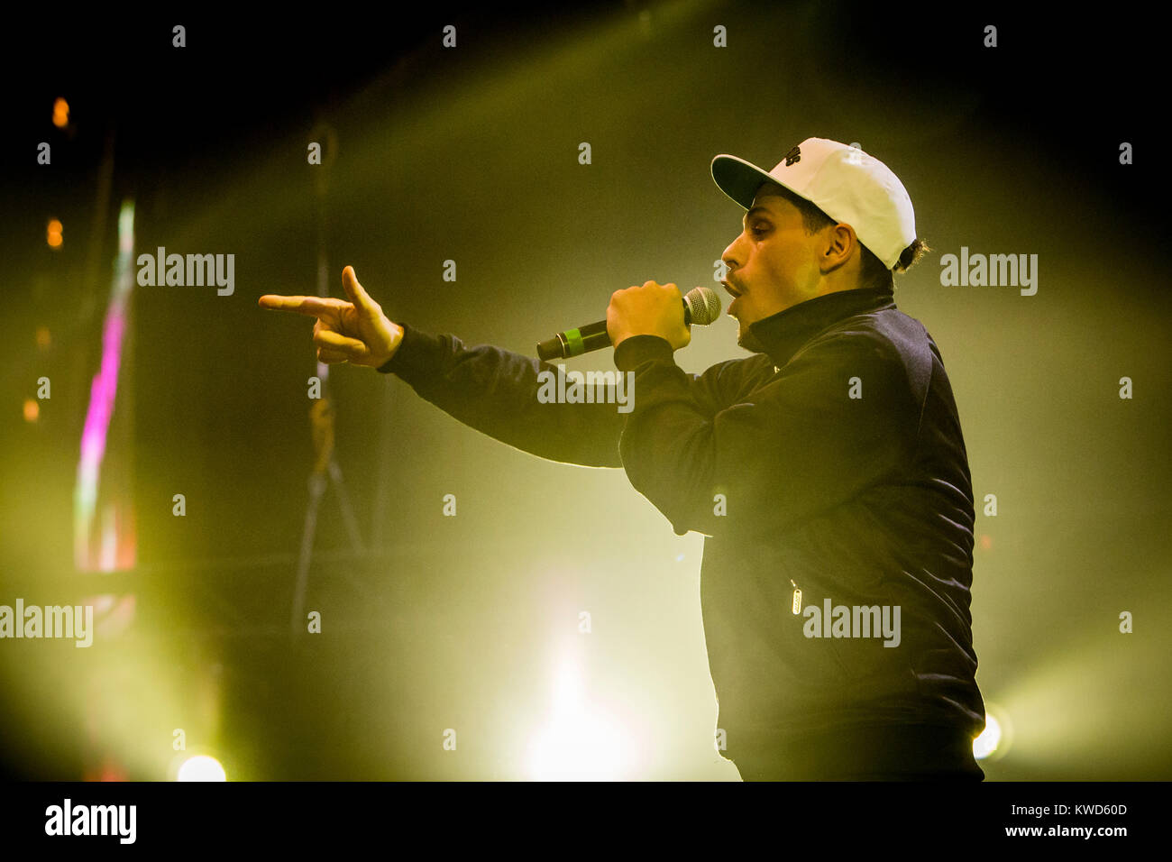 The American hip hop group Dilated Peoples performs a live concert at