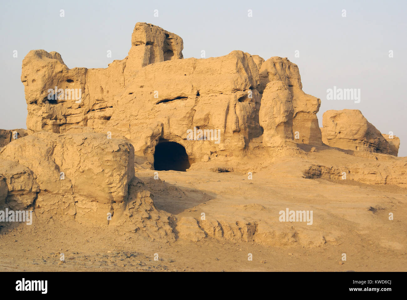 Ruined house in Jiaohe, Silk road, China Stock Photo Alamy
