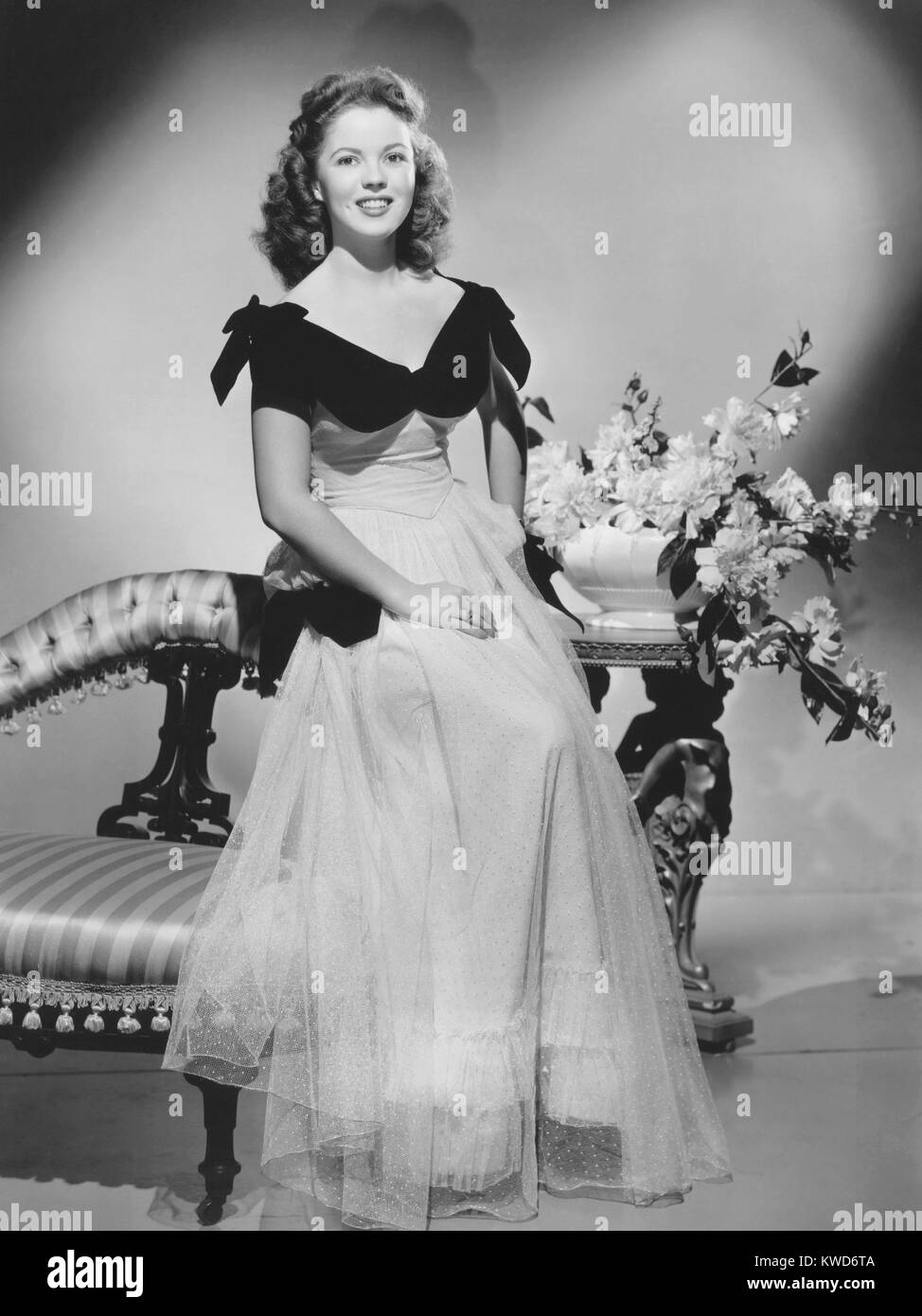 THAT HAGEN GIRL, Shirley Temple in formal gown designed by Leah Rhodes ...