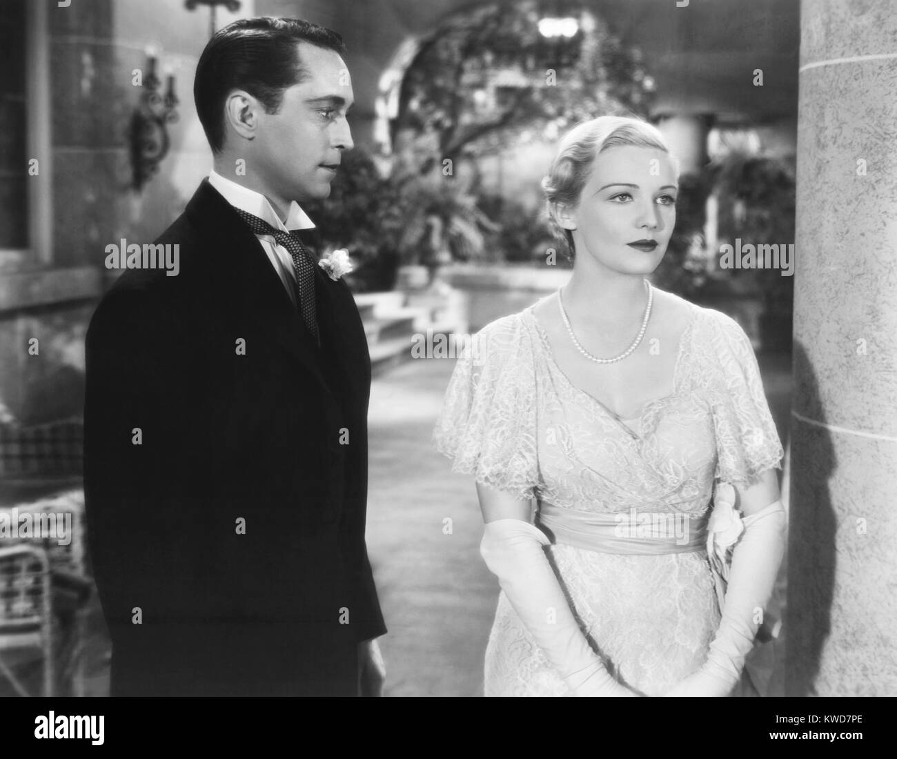 THE WORLD MOVES ON, from left: Franchot Tone, Madeleine Carroll, 1934. TM & Copyright ©20th Century Fox Film Corp. All rights reserved/courtesy Everett Collection Stock Photo