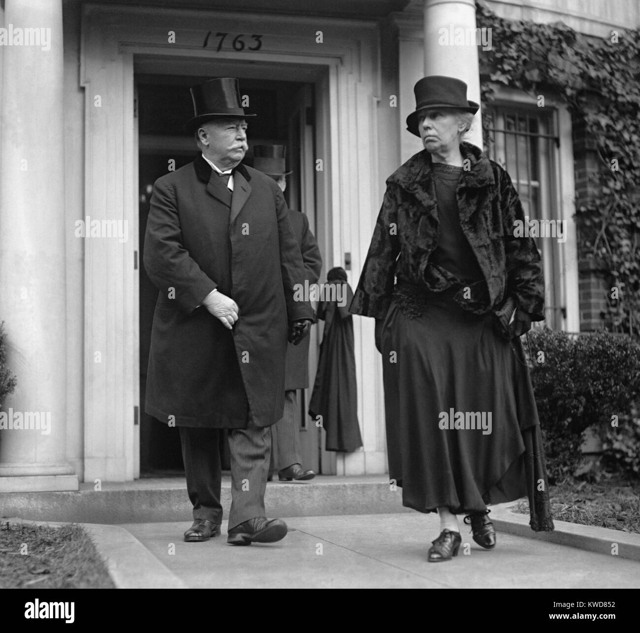 Chief Justice William Howard Taft and Helen Herron Taft at the funeral ...