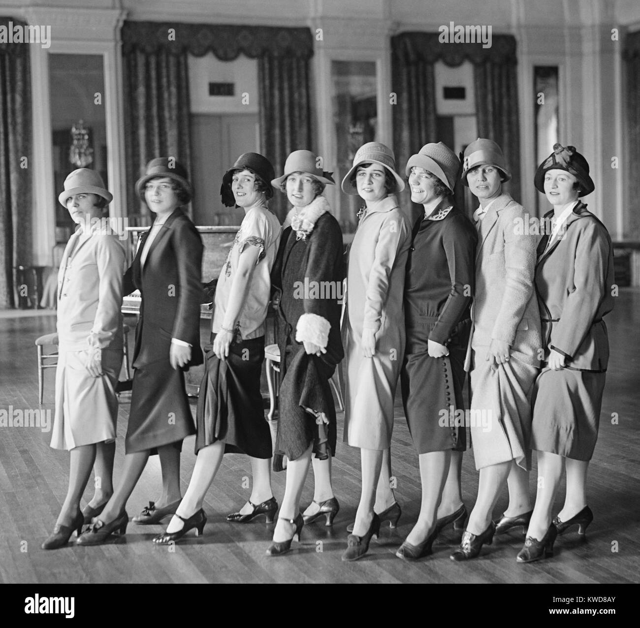 'Washington Debs' rehearsing for comedy March 25, 1923. Washington, D.C. vicinity (BSLOC 2015 17 211) Stock Photo