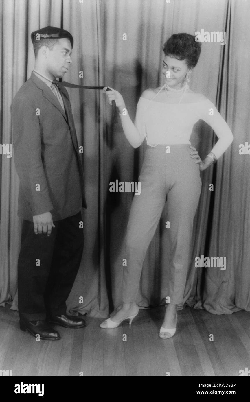 Ethel Ayler and Melvin Stewart, as Zirata and Simple in SIMPLY HEAVENLY, by Langston Hughes. June 1957. Portrait by Carl Van Vechten. (BSLOC 2015 17 228) Stock Photo