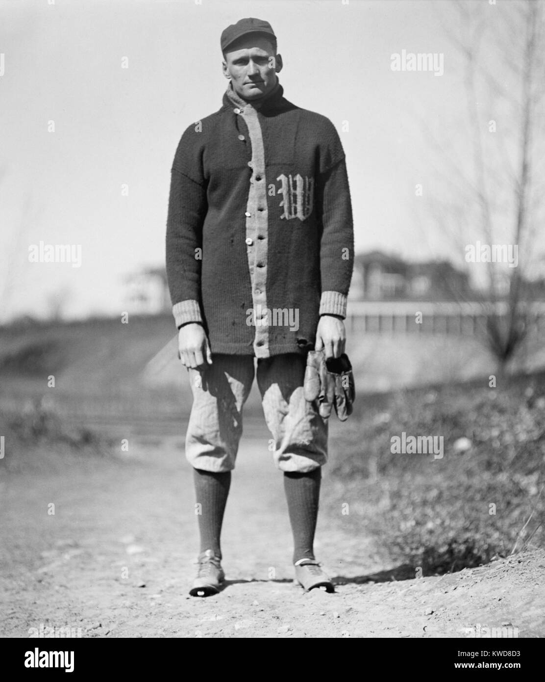 Washington Senators pitcher Walter Johnson ca. 1910-15. (BSLOC 2015 17 35) Stock Photo