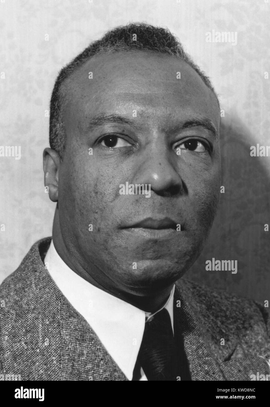 A. Philip Randolph, civil rights leader proposed an African American 'March on Washington' in 1942. He aimed to protest racist job discrimination in war industries, lynching, and segregation of the American Armed forces. The threatened demonstration of 50 (BSLOC 2016 7 35) Stock Photo