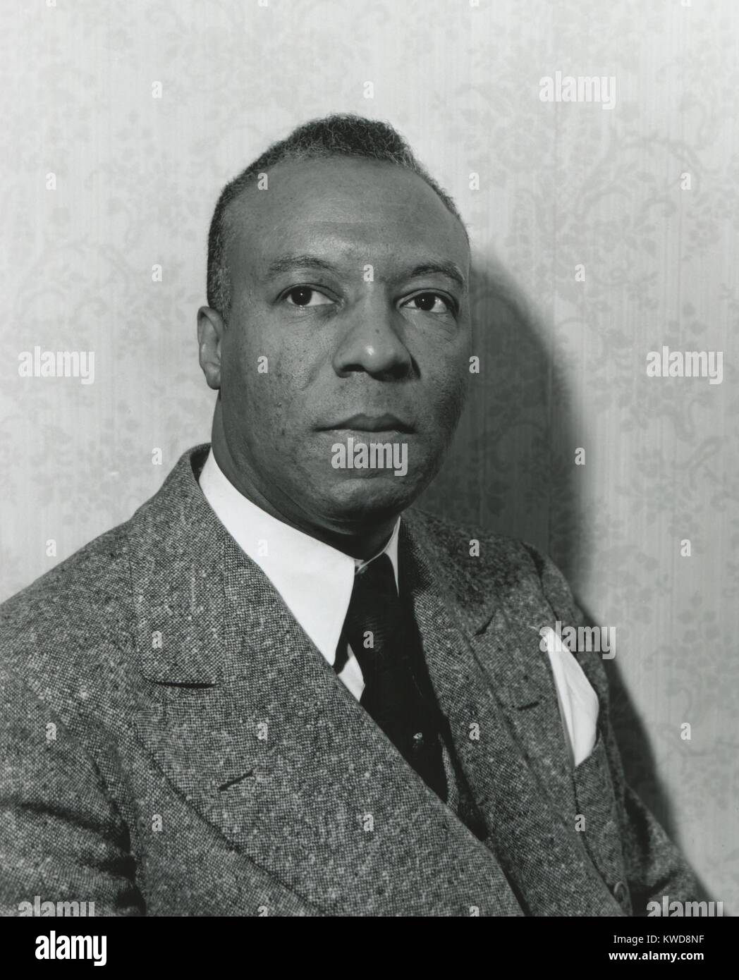 A. Philip Randolph, civil rights leader proposed an African American 'March on Washington' in 1942. He aimed to protest racist job discrimination in war industries, lynching, and segregation of the American Armed forces. The threatened demonstration of 50 (BSLOC 2016 7 36) Stock Photo