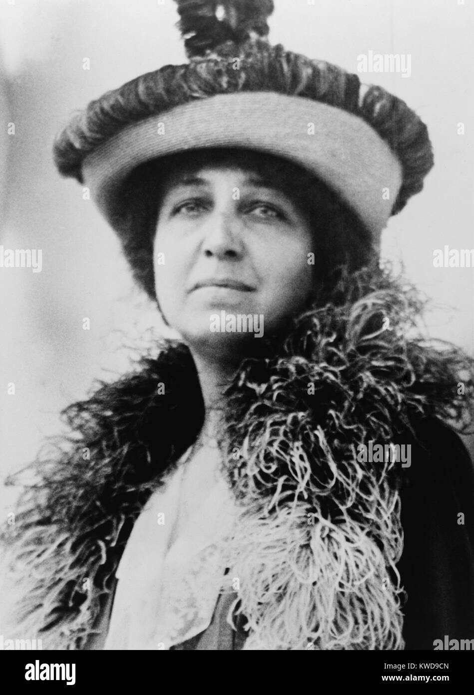 Katharine Dexter McCormick, suffragette and birth control advocate, ca. 1915-25. With inherited wealth she funded Gregory Pincus’ development of the birth control pill. She also funded construction of women's dormitories at MIT to encourage females attendance (BSLOC 2016 10 14) Stock Photo