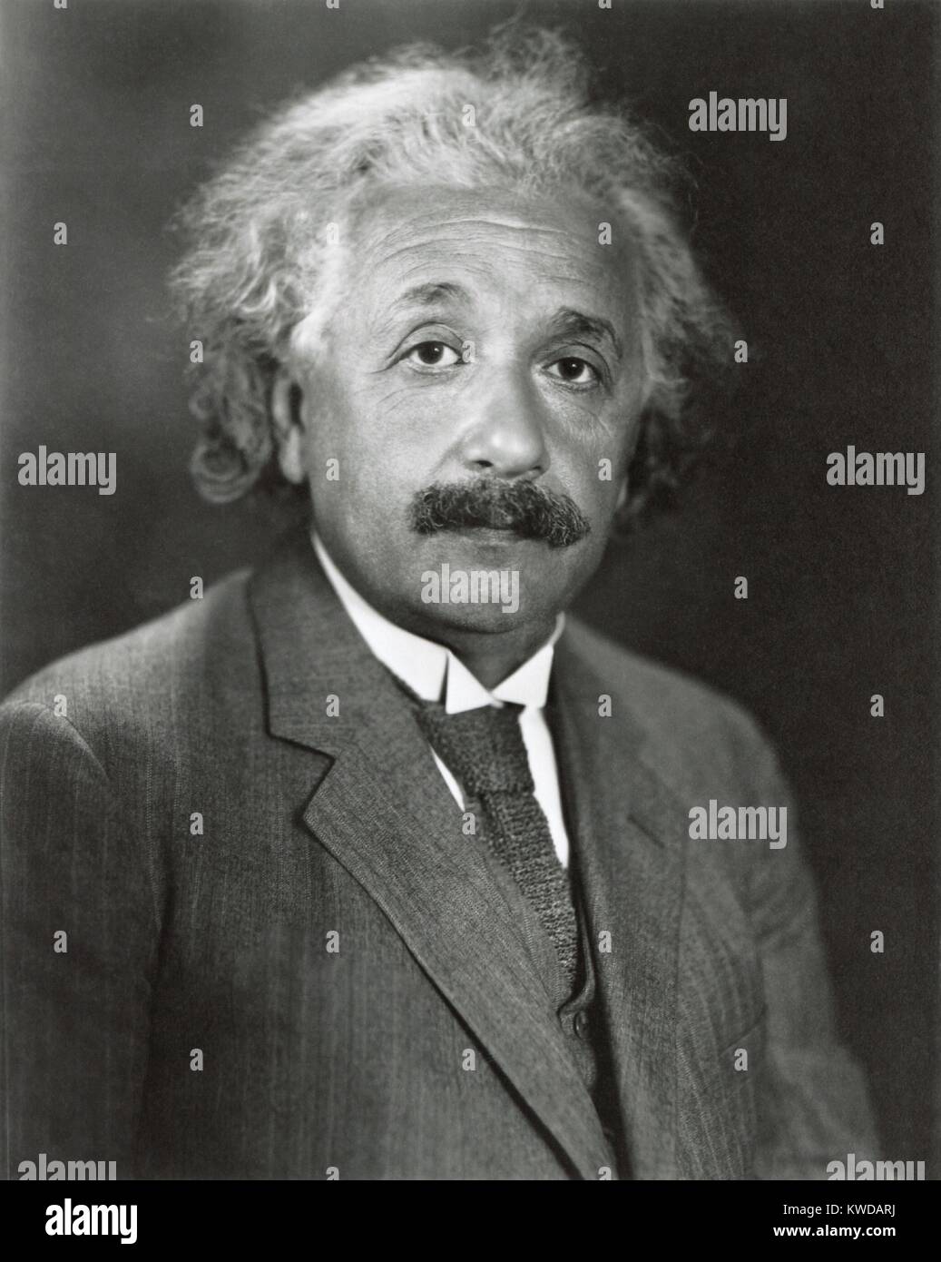 Albert Einstein, German theoretical physicist in 1931. Photo taken during Einstein's third trip to the U.S., in Pasadena, California, by E. Willard Spurr (BSLOC 2016 10 4) Stock Photo