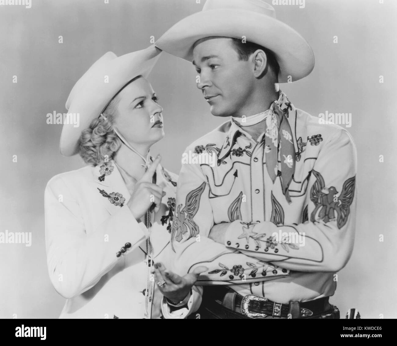 From left: Dale Evans, Roy Rogers, ca. 1950 Stock Photo - Alamy