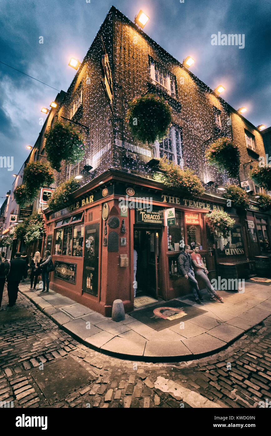 The Temple Bar pub, is the most famous Irish pub, created in 1840. It