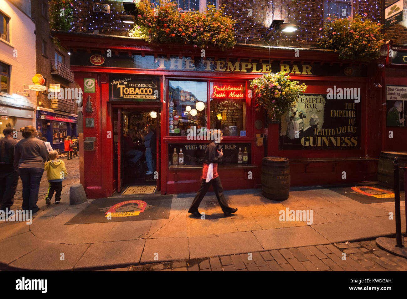 The Temple Bar pub, is the most famous Irish pub, created in 1840. It