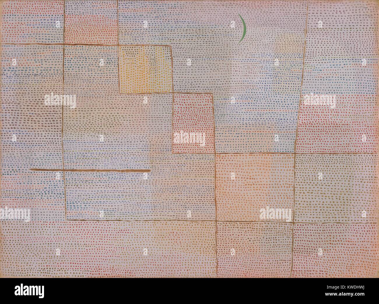 CLARIFICATION, by Paul Klee, 1932, Swiss painting, oil on canvas. Klee ...