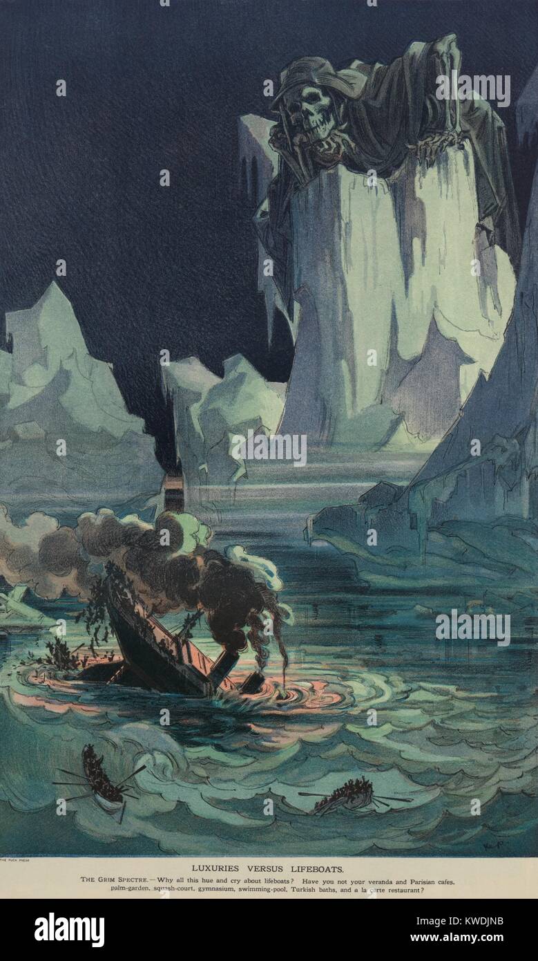 Titanic sinking illustration hi-res stock photography and images - Alamy