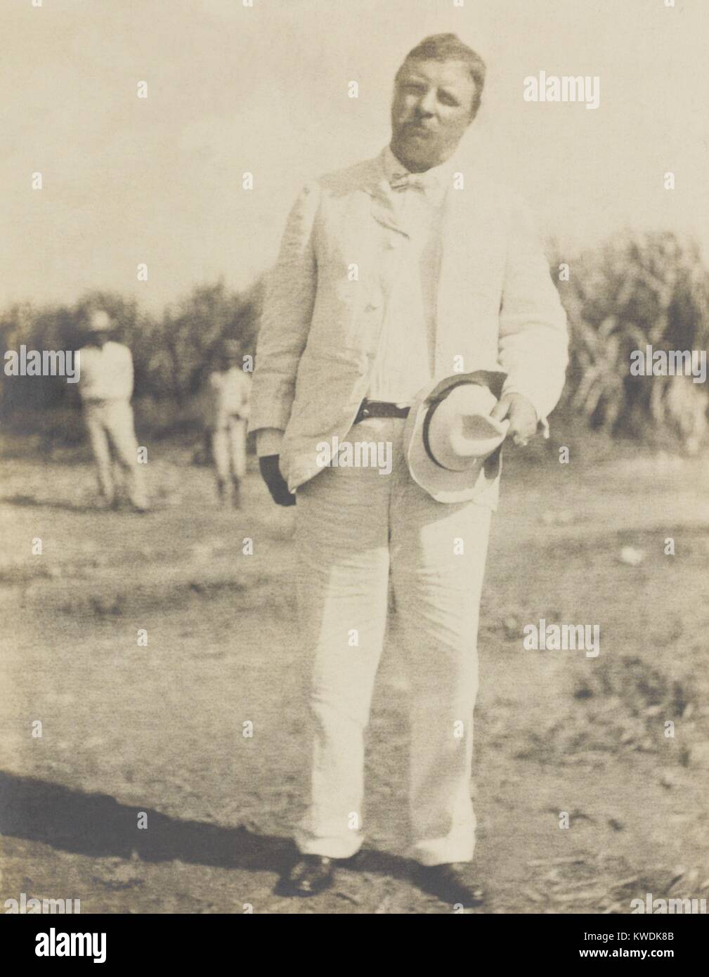 President Theodore Roosevelt at the railroad station in Arecibo, Puerto