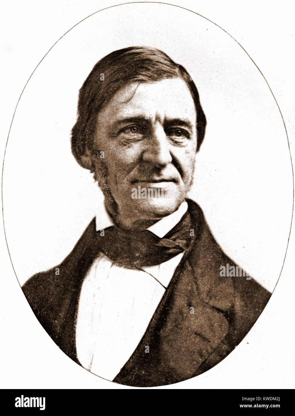 Ralph Waldo Emerson, American writer and poet Stock Photo