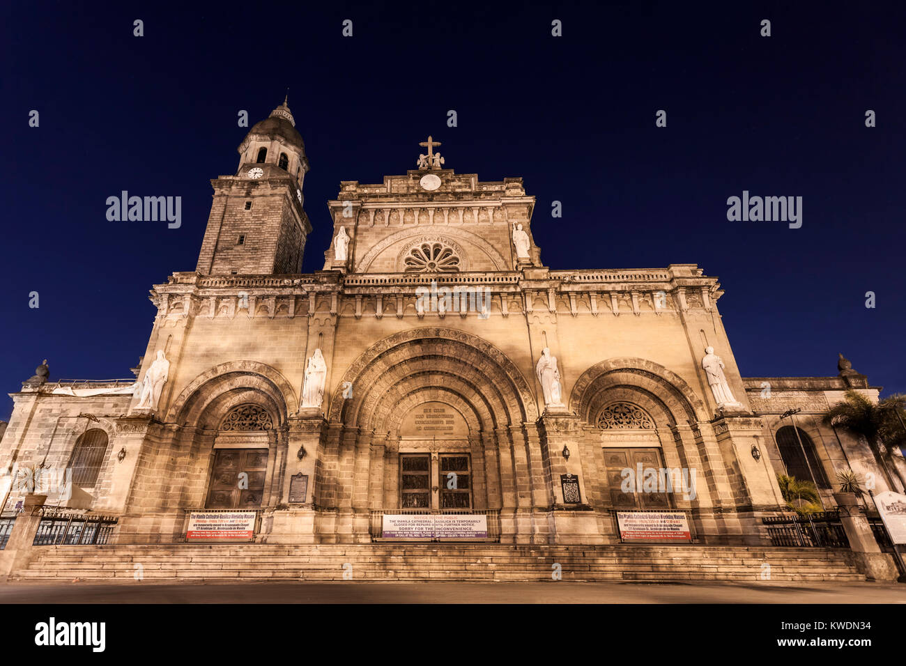 Manila Cathedral, Intramuros, Manila, Philippines Stock Photo