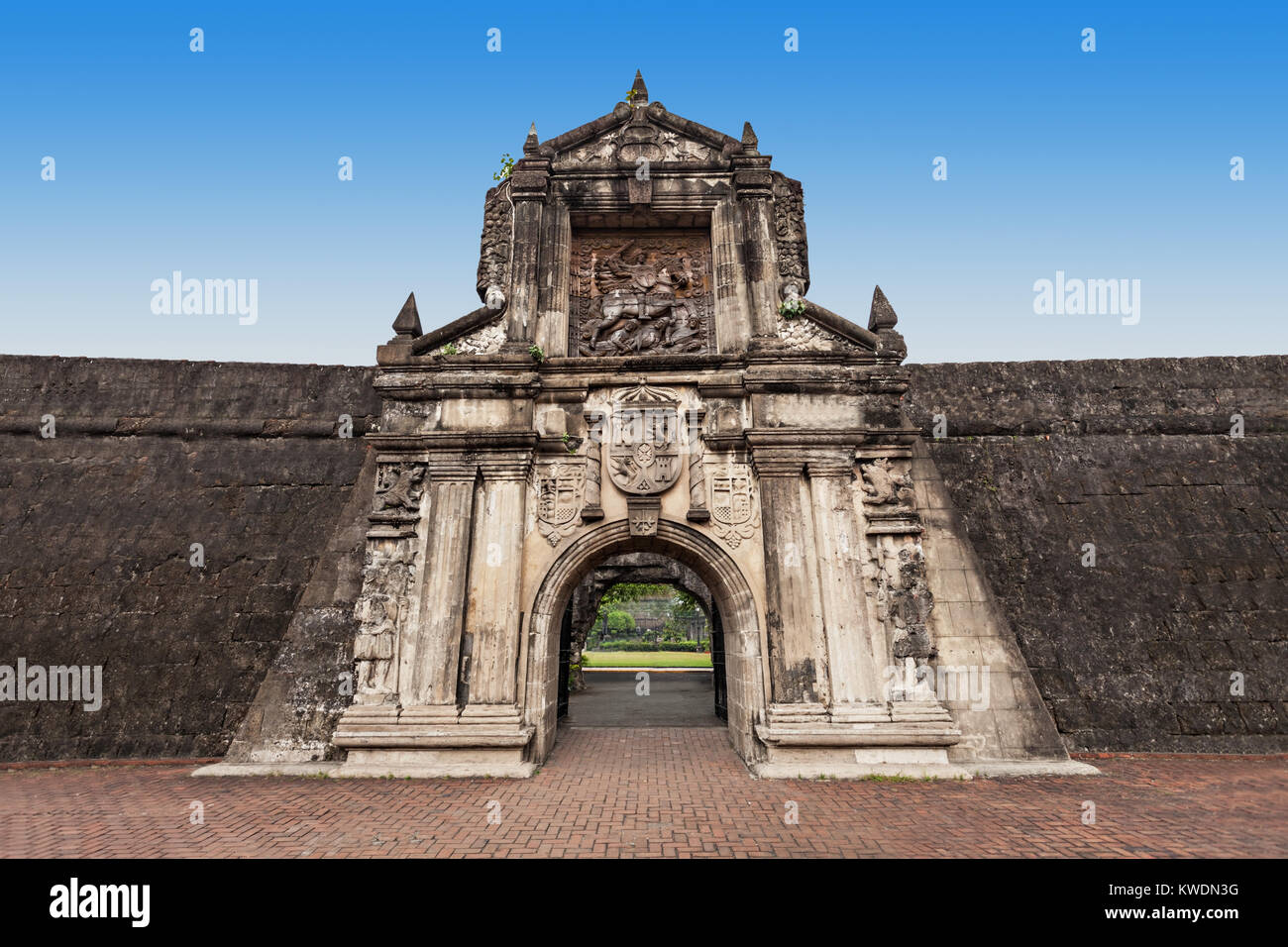 Fort Santiago in Intramuros, Manila city, Philippines Stock Photo