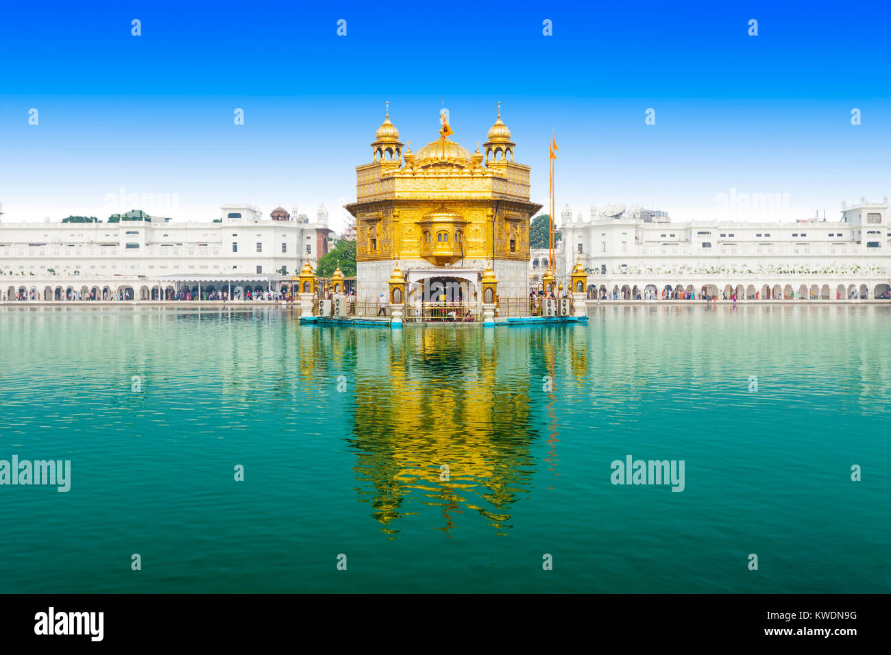 Golden Temple (Harmandir Sahib) in Amritsar, Punjab, India Stock Photo