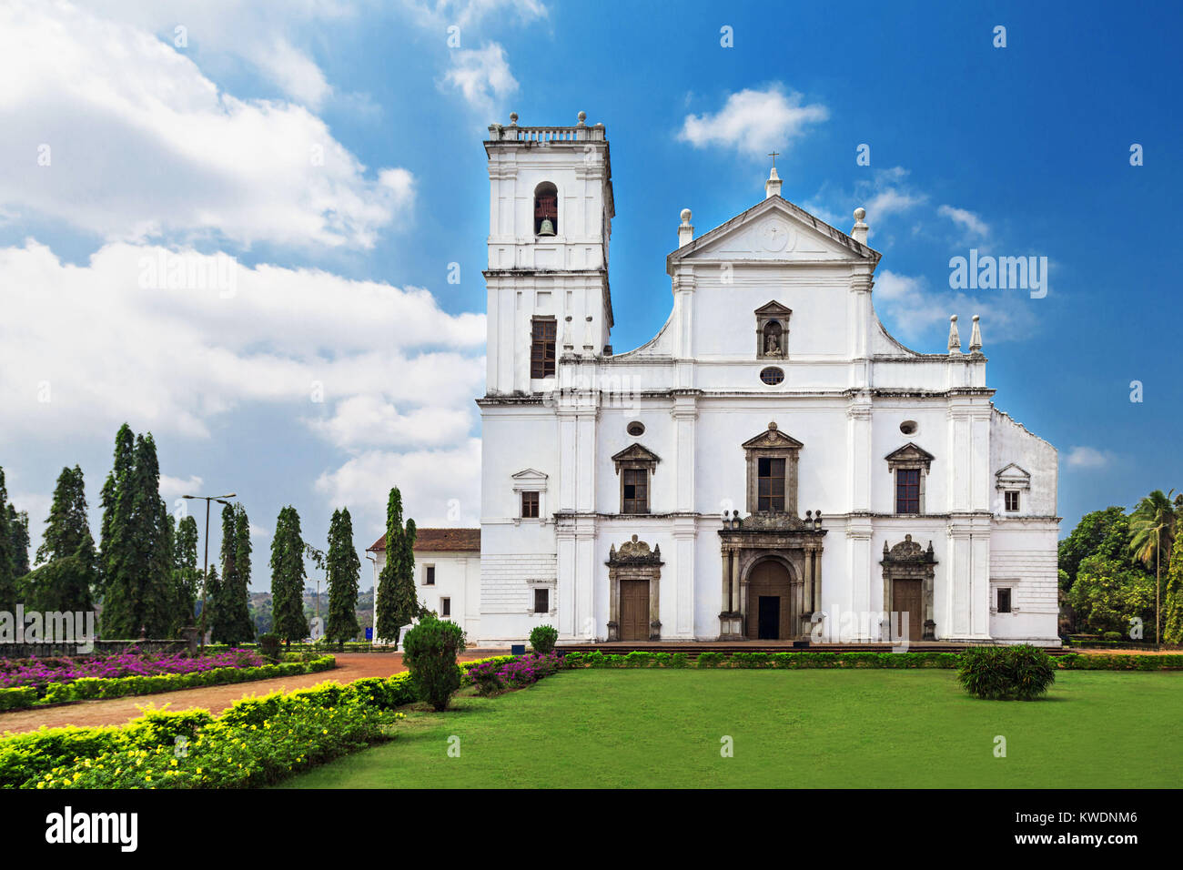 Se cathedral in Old Goa, Goa state, India Stock Photo