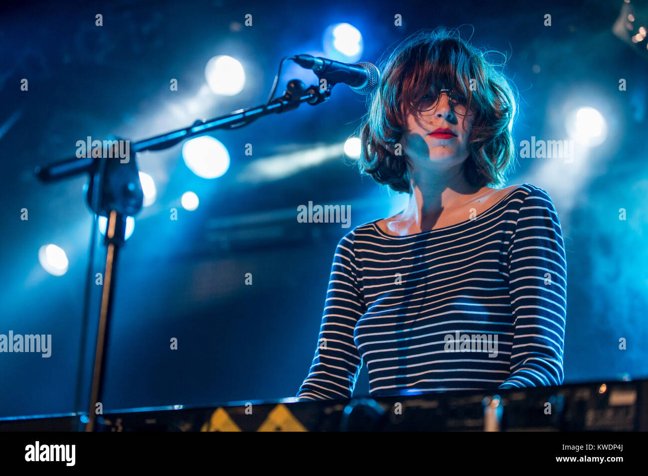 Barcelona, Spain. October 20, 2017. Concert by The Pains of Being Pure at Heart in Sala Bikini. Organized by A Houston Party. Stock Photo