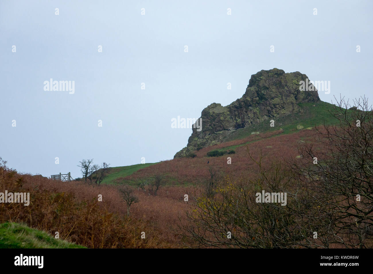 Hope Bowdler Hill, Gaer Stone, Gaerstones, Shropshire Hills, England,UK