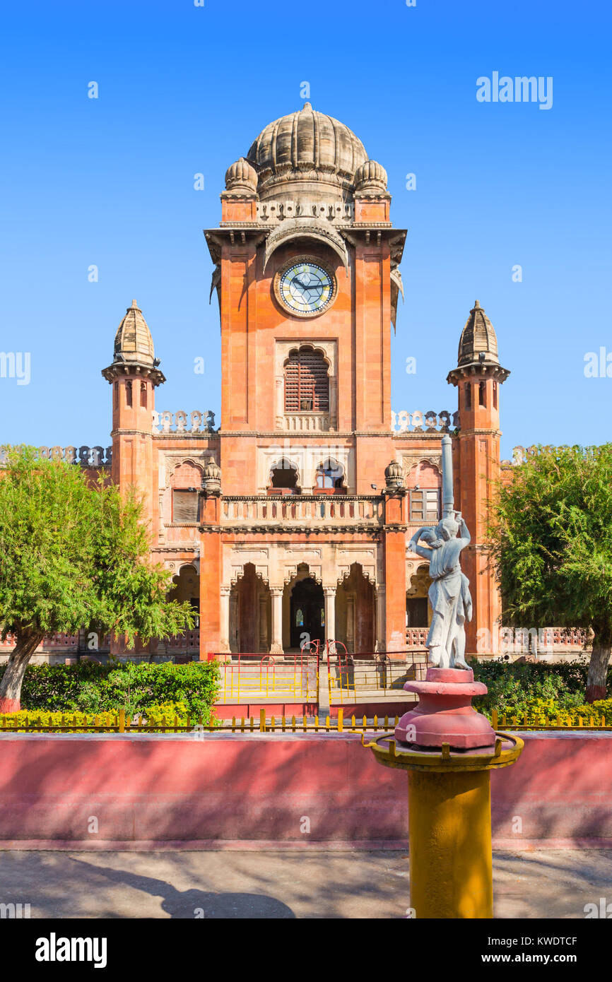 Mahatma Gandhi Town Hall (old name - King Edward Hall) in Indore, India Stock Photo