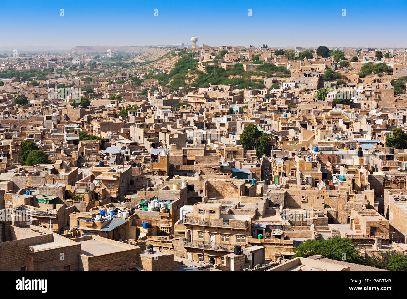 Aerial view of Jaislamer city, Rajasthan state in India Stock Photo - Alamy