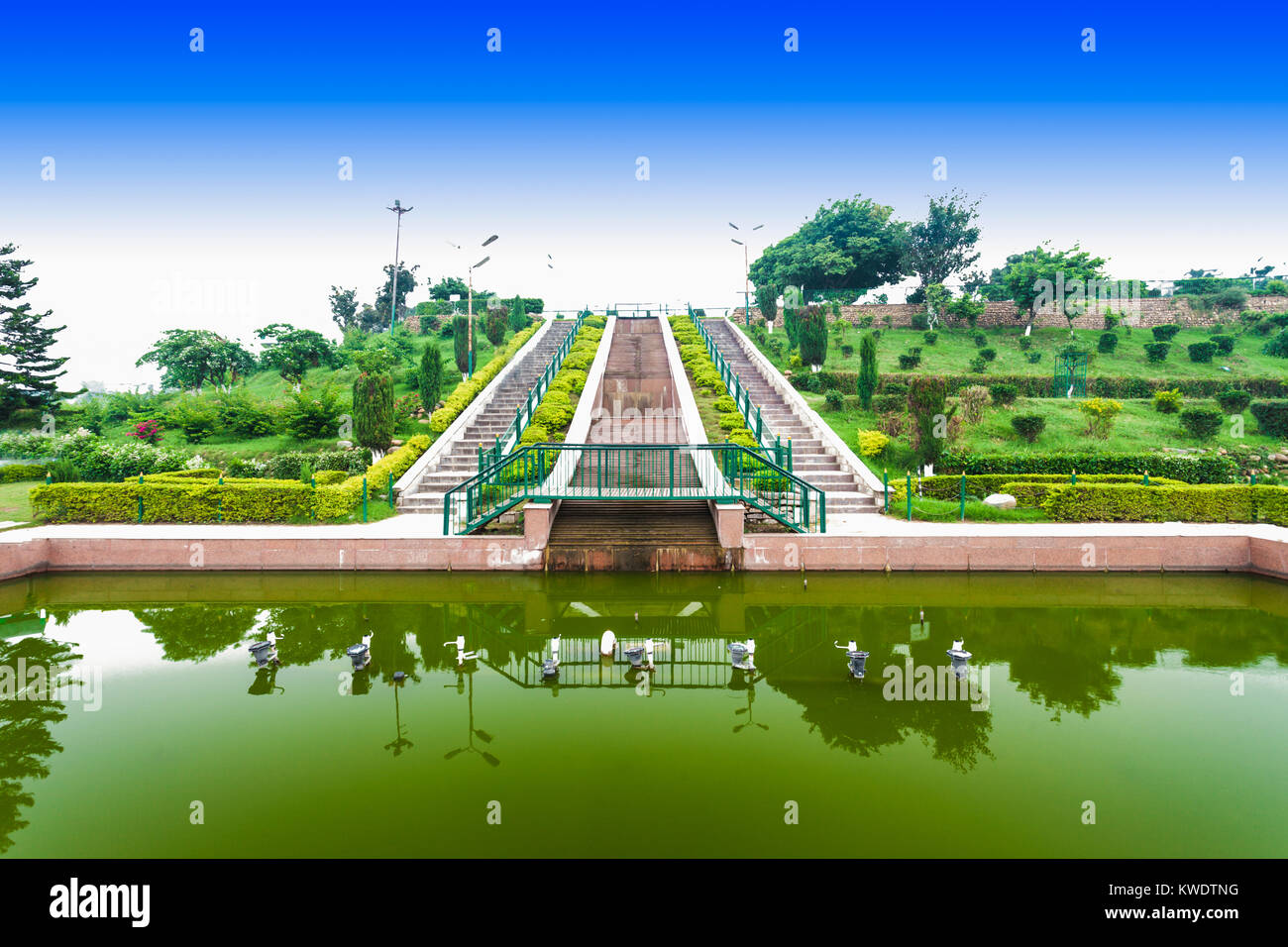 Bagh-e-Bahu garden near Bahu Fort, Jammu, India Stock Photo
