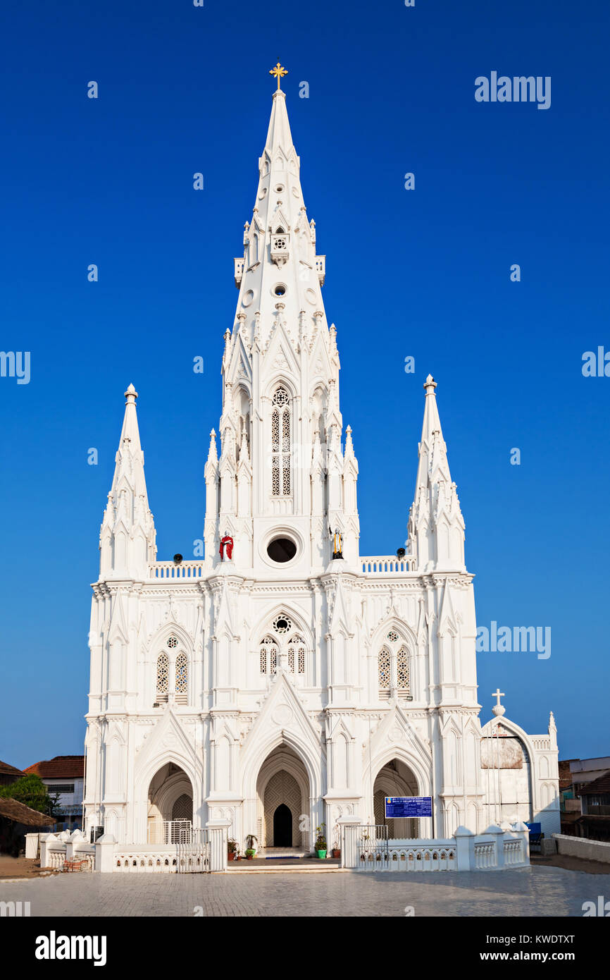 Catholic Church in Kanyakumari,Tamil Nadu, Southern India Stock Photo