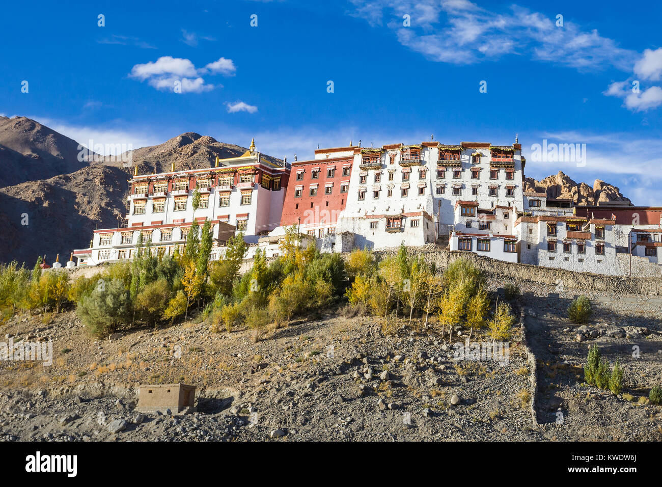 Phyang Monastery is a Buddhist monastery in Ladakh, India. Stock Photo