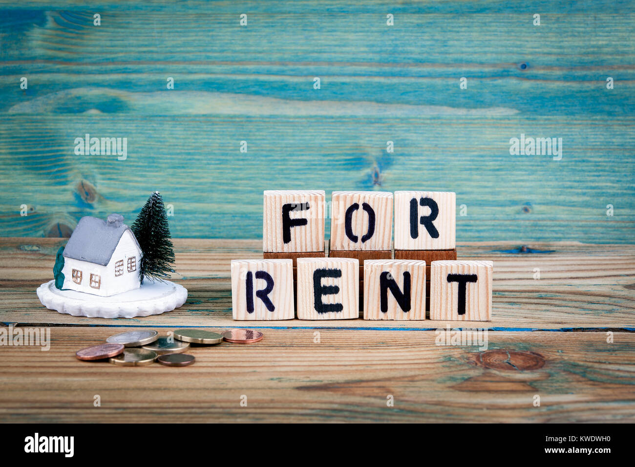 Wooden house model letters hi-res stock photography and images - Alamy