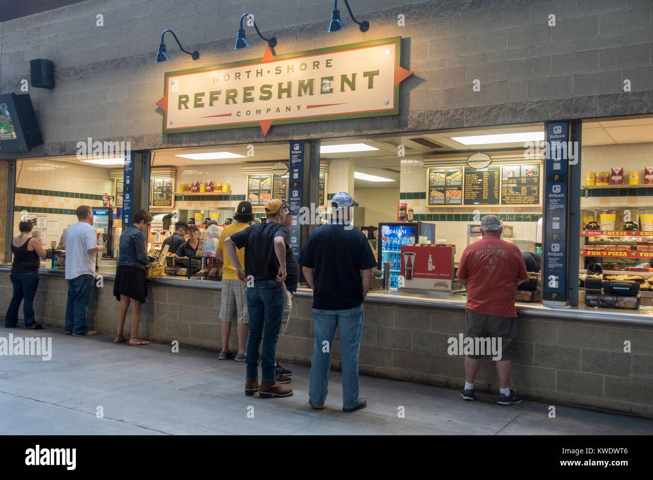 Food outlet inside PNC Park, the home field for the Pittsburgh Pirates