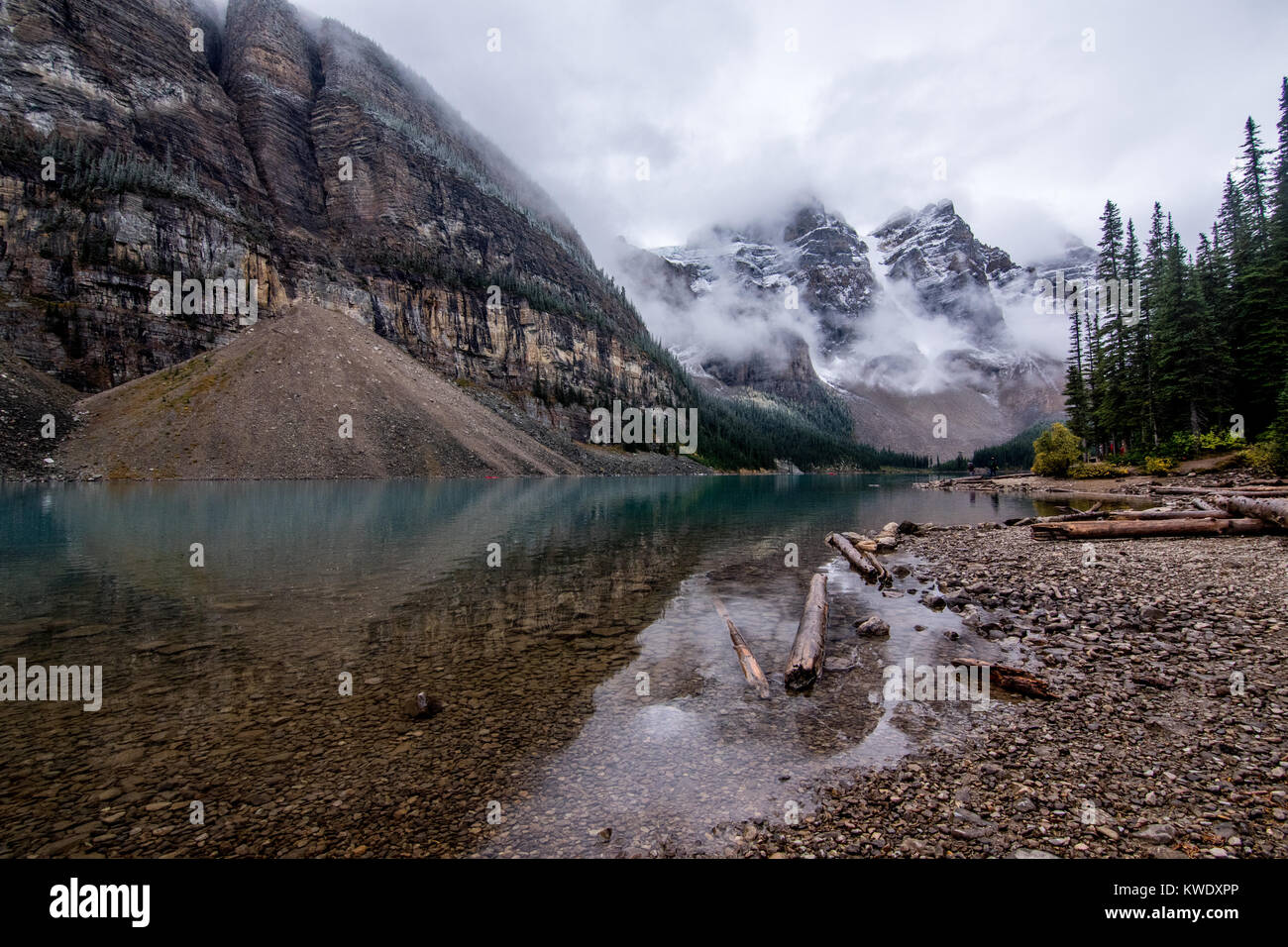 Moraine Lake. Alberta. Stock Photo