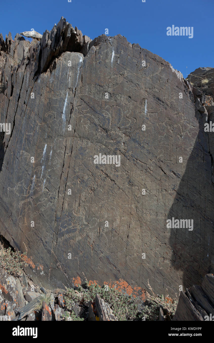Rock paintings from the Bronze Age Stock Photo - Alamy