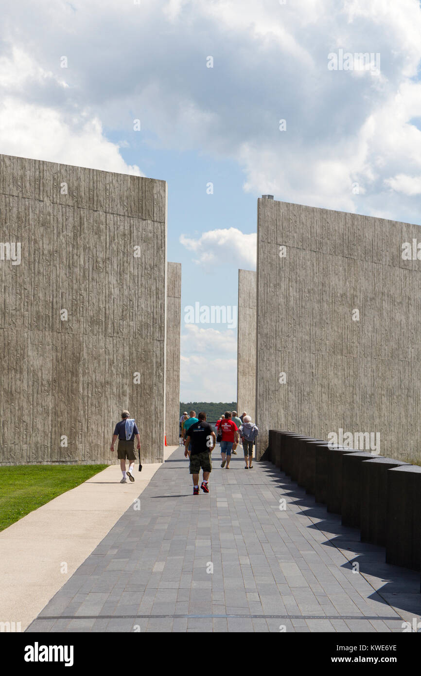 The Flight 93 National Memorial site Visitor Center near Shanksville, Pennsylvania, USA Stock