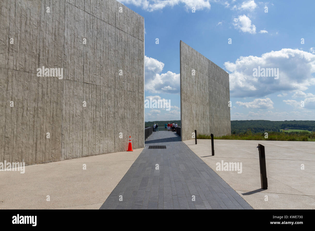 The Flight 93 National Memorial site Visitor Center near Shanksville, Pennsylvania, USA Stock