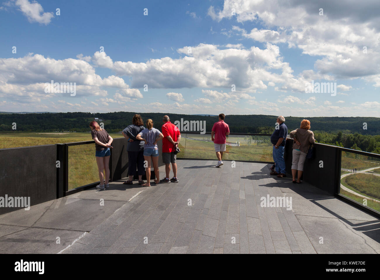 The Flight 93 National Memorial site Visitor Center near Shanksville, Pennsylvania, USA Stock