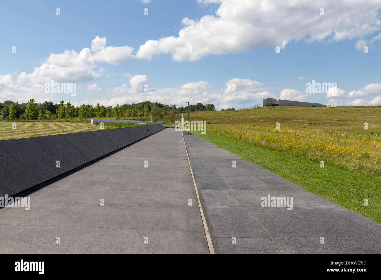 The Flight 93 National Memorial site Visitor Center near Shanksville, Pennsylvania, USA Stock